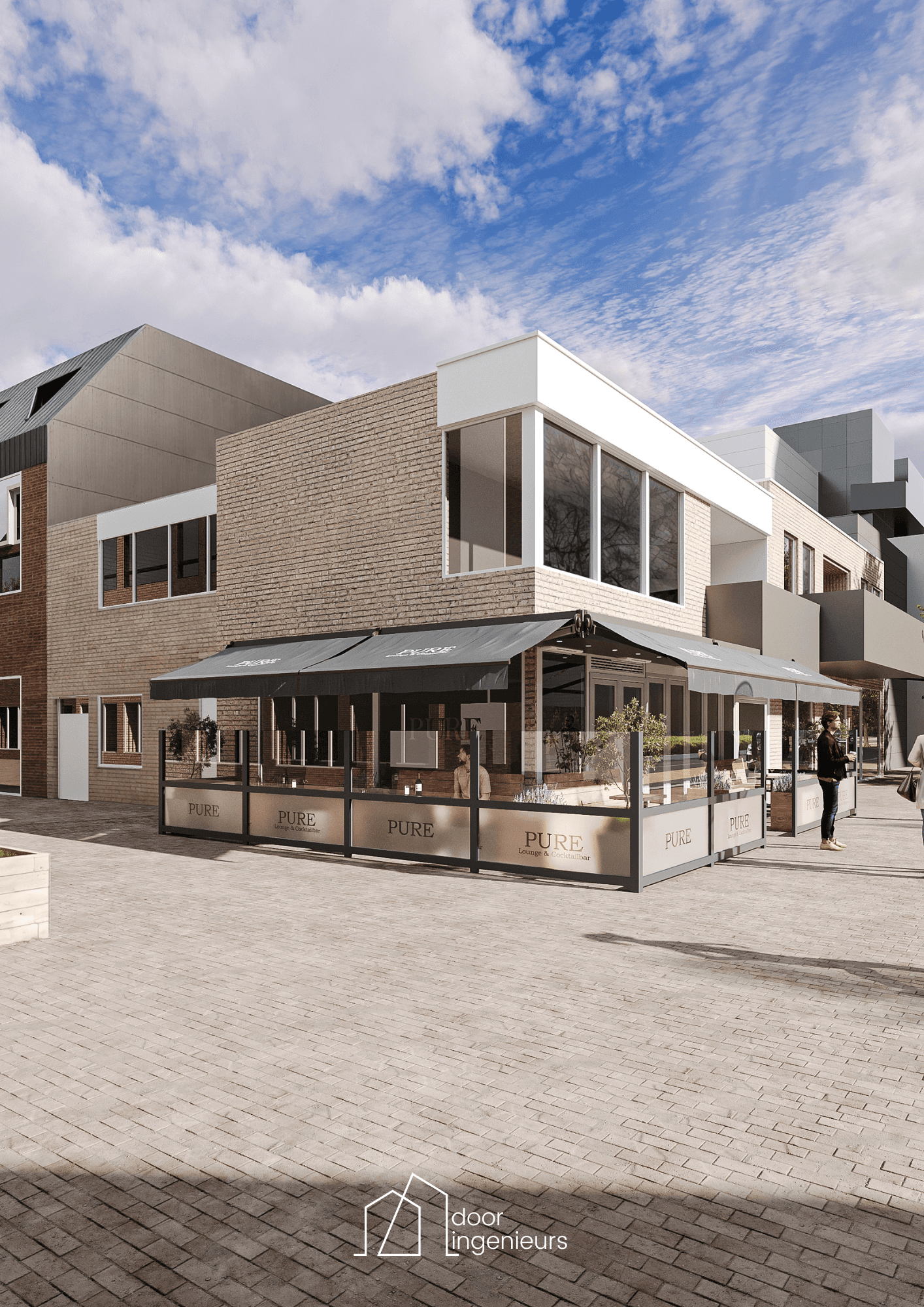 Buitenruimte ontwerp voor horeca in centrum Ede